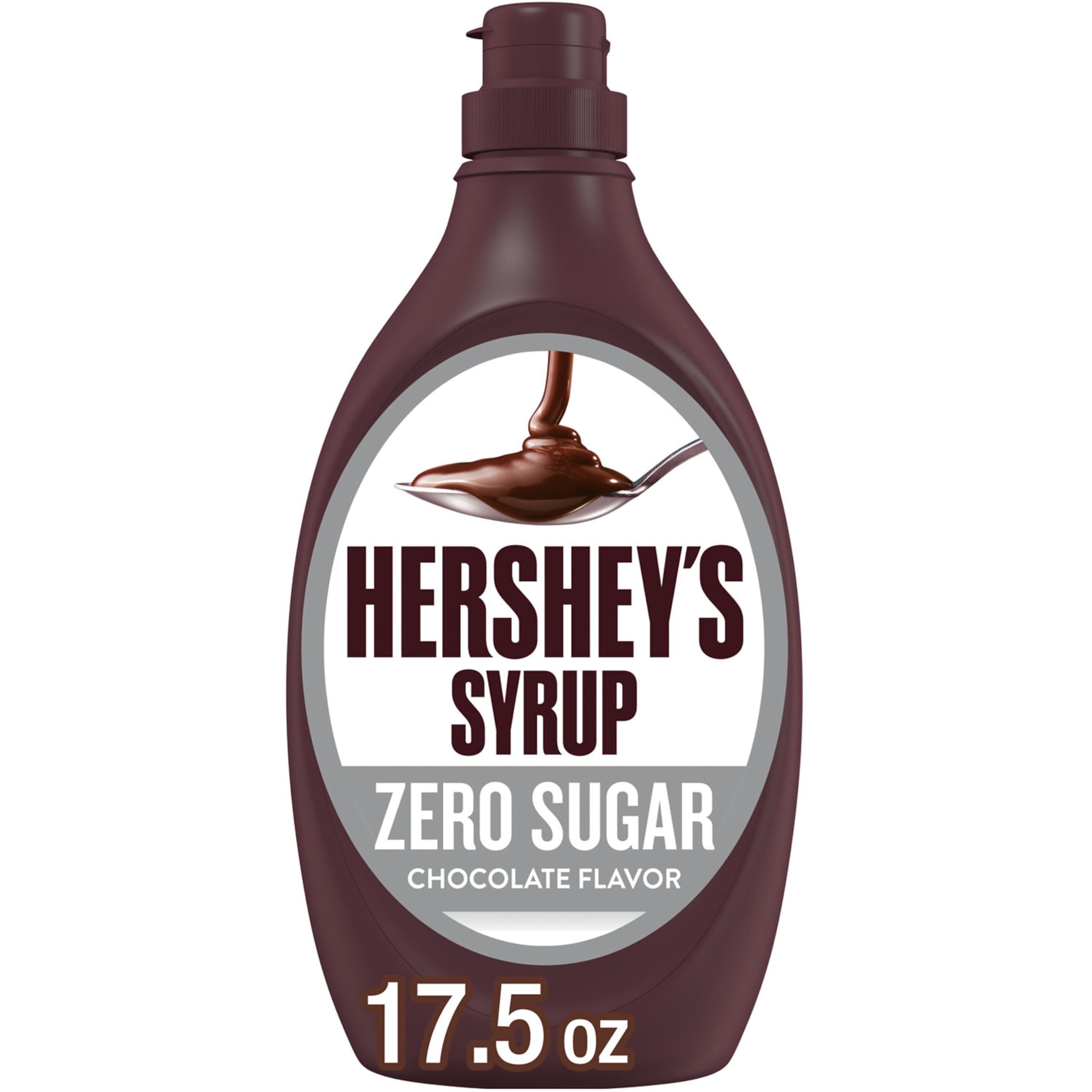 71TToBaoEbL HERSHEY'S Zero Sugar Chocolate Syrup Bottle, 17.5 oz - Image 1